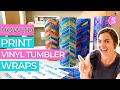 😍 How to Print a Vinyl Tumbler Wrap (Inkjet Printable)