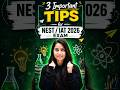 3 Important Tips to Crack Nest & Iat 2026 Exam #shorts #nest #iat2026 #nest2026 #iat