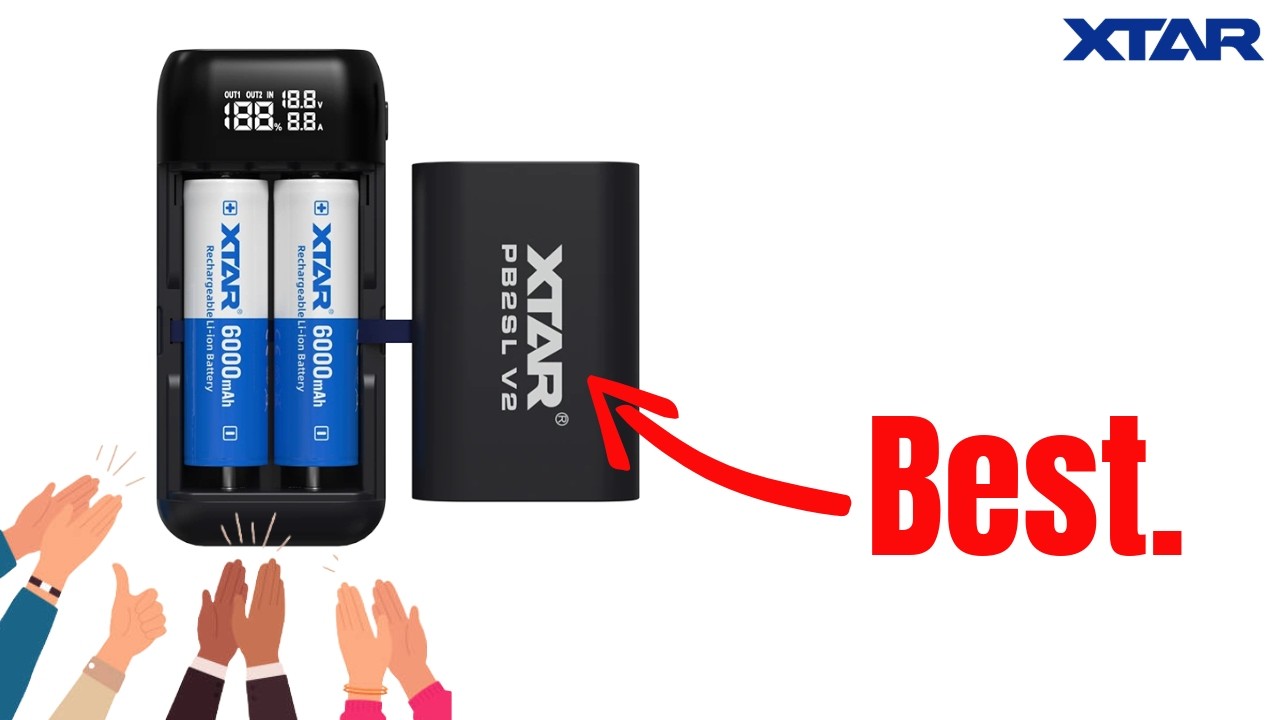 XTAR PB2SL V2 - Upgraded Power Bank and Battery Charger