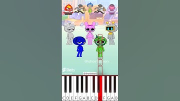 What if Sprunky meets Inside Out 2? (@shortstoon) - Octave Piano Tutorial