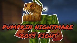 Minecraft Pumpkin Nightmare Boss Fight ( 1.16.5 Mod )
