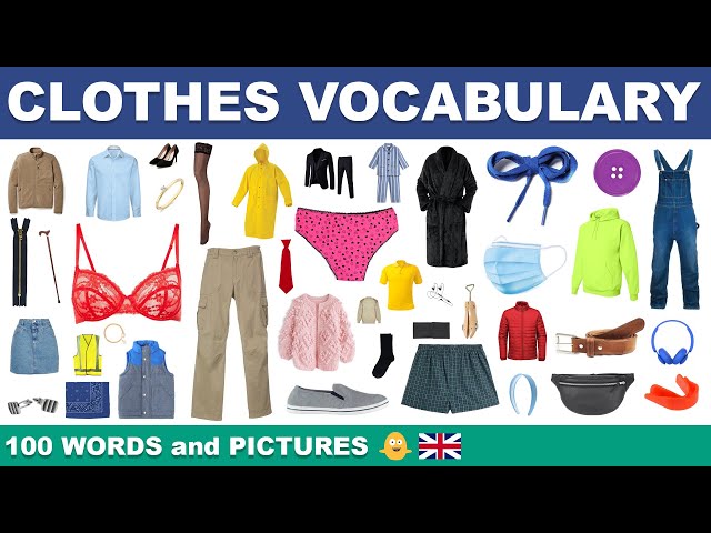 English Vocabulary for Clothing