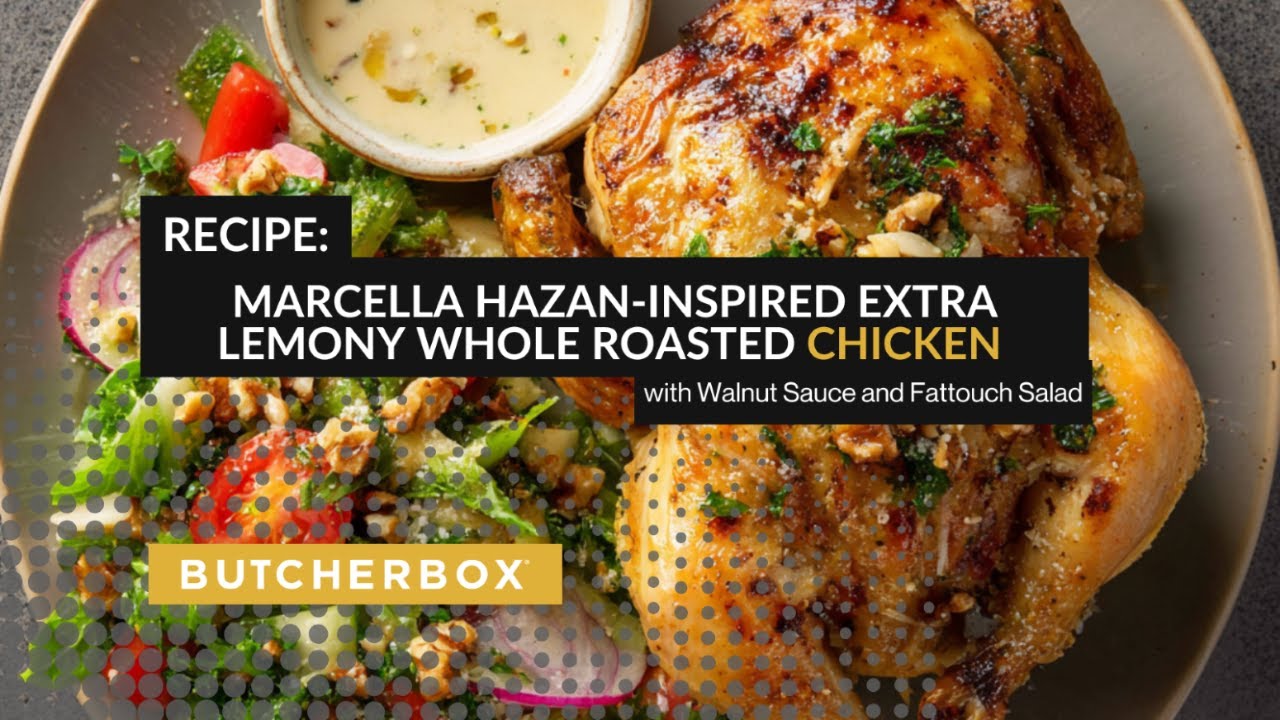 Marcella Hazan-Inspired Extra Lemony Whole Roasted Chicken with