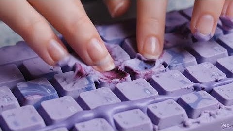 [ASMR] 이 소리가 뭐길래 대체... 손끝에 묻어나는 꾸덕한 AI 키보드 타이핑 소리🧁 | 찐득한 모음집 + 리얼 특수효과