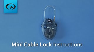 Lifeventure Mini Cable Lock Instructions