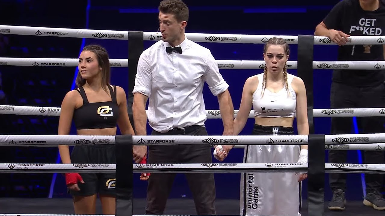 ⁣Andrea Botez vs WGM Dina Belenkaya - Mogul Chessboxing