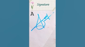 How to draw A signature 😱 #howtosign #viralsignature #stylishsignature #reels 💙