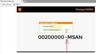 طريقة تغيير باسورد راوتر اورنج ORANGE DSL