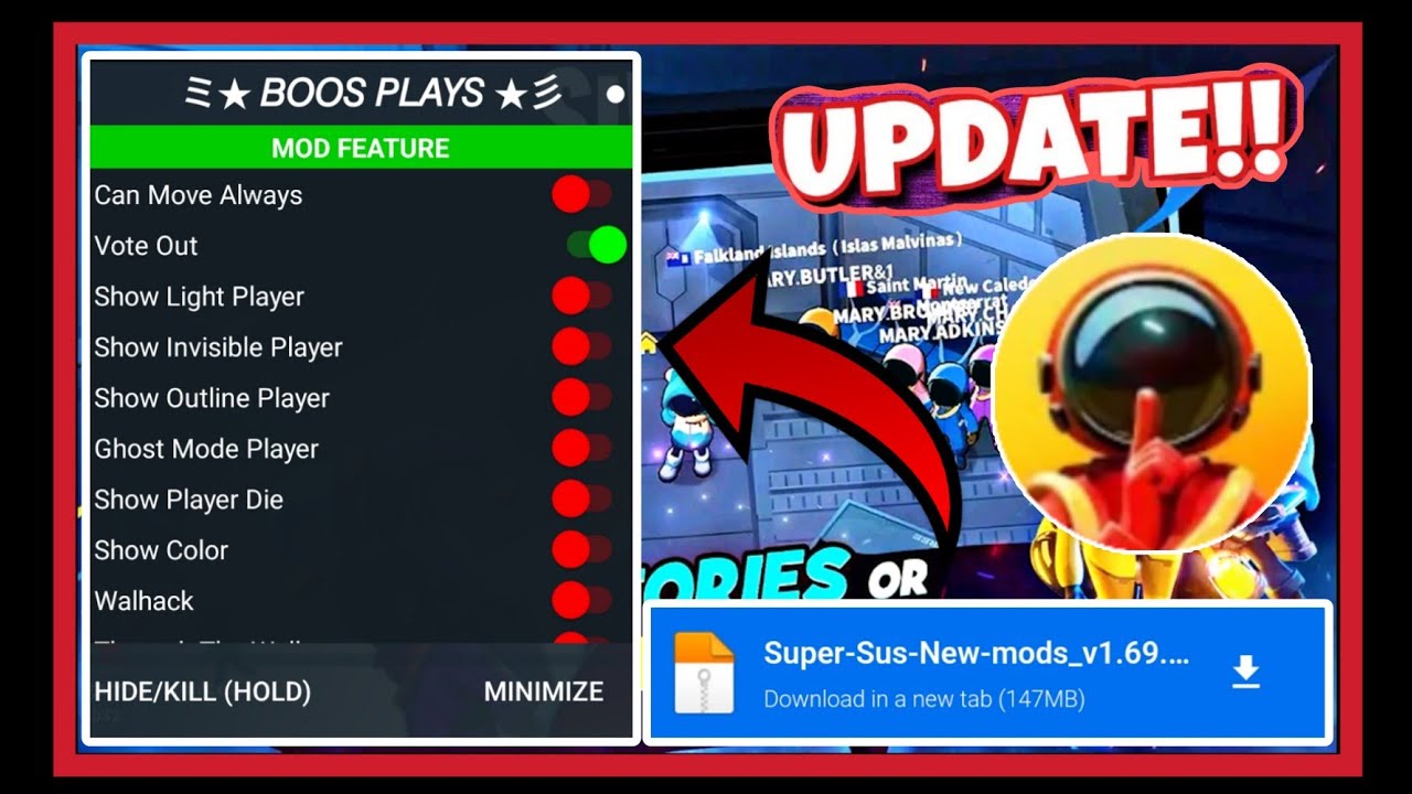 NEW Update Super Sus Mod Menu v1.69.29.032 Latest On Android | Super Sus Mod Apk 2025