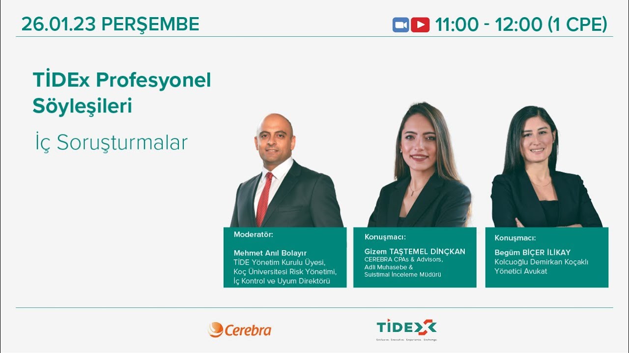 TİDEx Profesyonel Söyleşileri: "İç Soruşturmalar"
