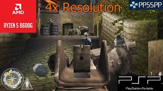 Ryzen 5 8600G | Call of Duty : Roads to Victory | PPSSPP | 4X Resolution