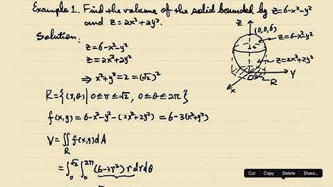 Lecture 16 (part 2): Section 15.3 Double Integrals in Polar Coordinates