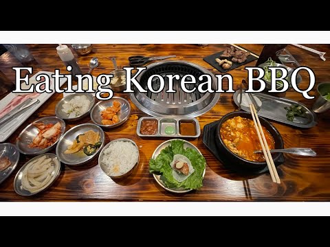 Eating at Korean bbq Restaurant in Columbus, OH