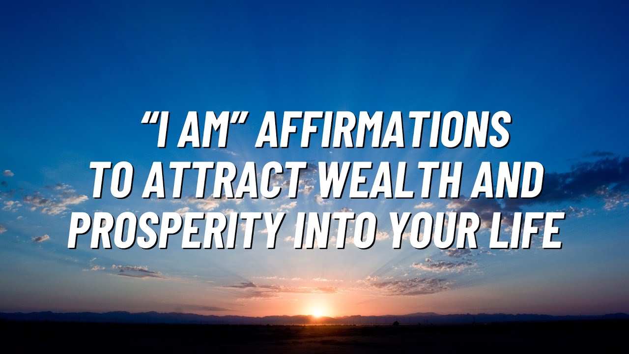 "I AM" affirmations to attract wealth and prosperity into your life. 💜 ...