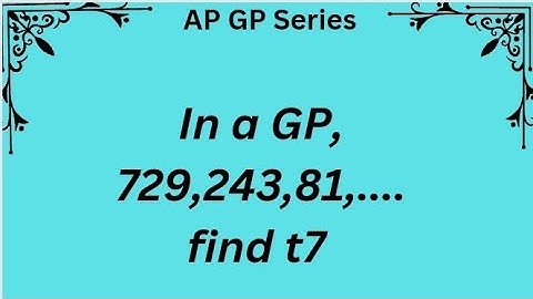 In a GP 729,243,81,.... find t7 #class10 #mathematics#karthikadhanavel #tnpsc #tntet #samacheerkalvi