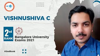 Vishnushiva C -2nd rank holder, Bangalore University Exam 2021