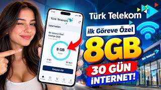 TÜRK TELEKOM BEDAVA İNTERNET 2026 | 0 GERÇEK TÜRK TELEKOM 8 GB BEDAVA İNTERNET