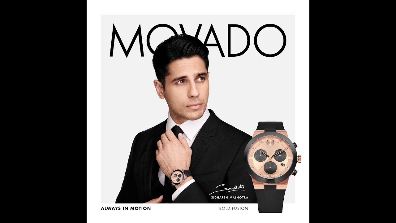 Movado Names Actor Sidharth Malhotra as Its Indian Brand Ambassador