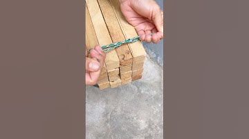 Idea for you of tying bundle wood knot/ rope knot#268