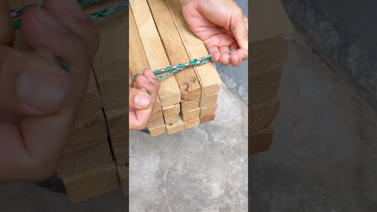 Idea for you of tying bundle wood knot/ rope knot#268