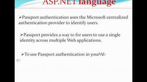ASP.NET INTERVIEW QUESTIONS AND ANSWERS | WHAT ARE THE TYPES OF AUTHENTICATION?