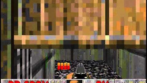 Ultimate Doom E3M1 Hell Keep No Damage Speedrun 0:58 W/O Commentary