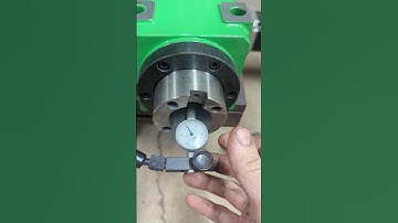 Chinese bt40 spindle runout test