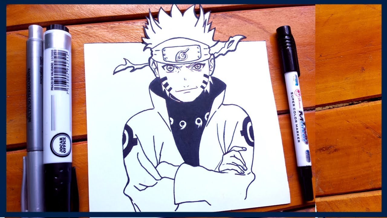 Como Desenhar O Naruto Modo Sannin ( Tutorial Passo a Passo) - How