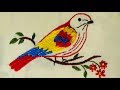 Hand Embroidery: Bird Embroidery