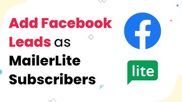 Facebook Lead Ads to Mailerlite Integration - Subscribe new Facebook  Leads to MailerLite Account