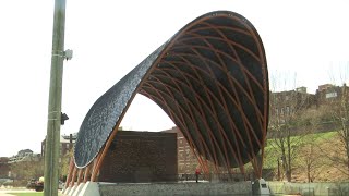 Lynchburg Riverfront Park Amphitheater almost complete