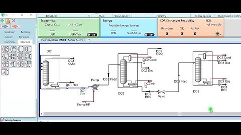 Aspen HYSYS Lecture 13 Separation Columns De ethanizer and De Propanizer modelled as Distillation Co