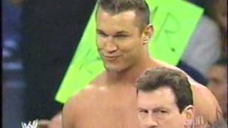 Randy Orton Making Faces During Mr Kennedys Theme