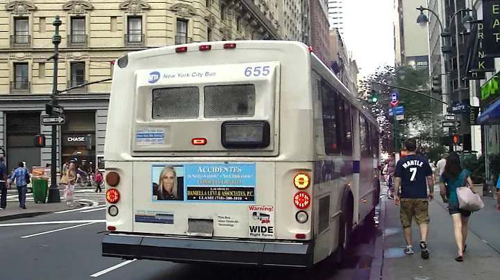 MTA NYCT Bus: 1996 OBI Orion V Q32 Bus #655 at 6th Ave-32nd St