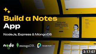 NodeJs Project   Build a Notes App using Express, MongoDB & Passport