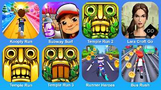 Kooply Run,Subway Surf,Temple Run 2,Lara Croft Go,Temple Run,Temple Run 3,Runner Heroes,Bus Rush screenshot 5