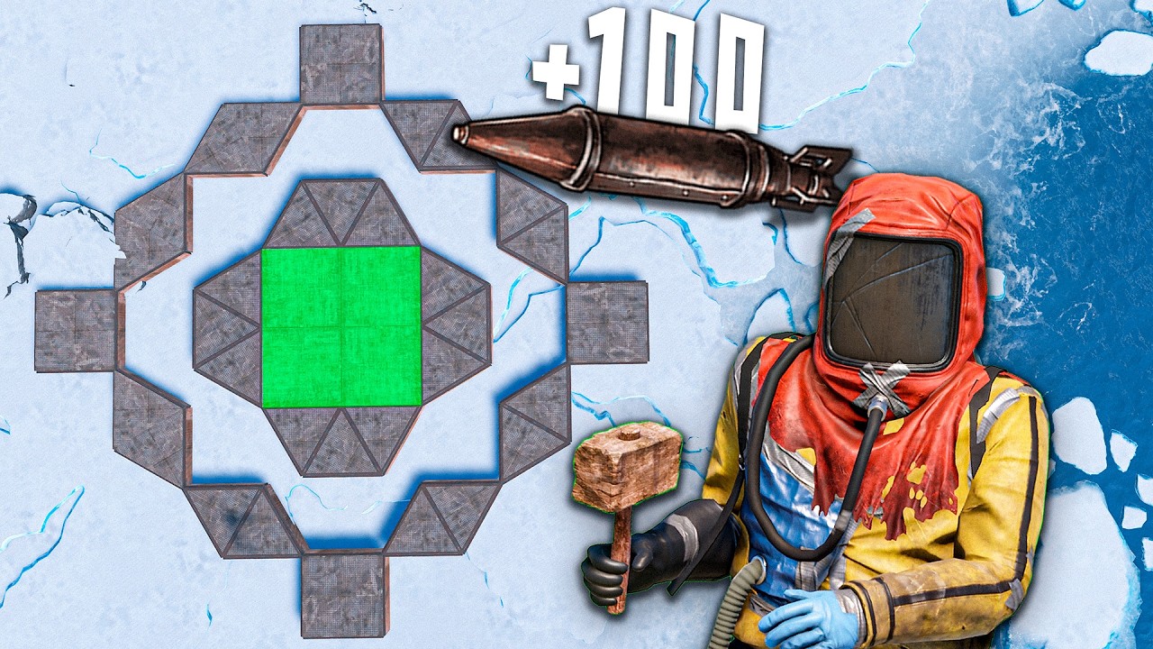 RUST - PERFECT 2х2 BASE WITH SHELL for SOLO/DUO/TRIO design +70 rockets ...