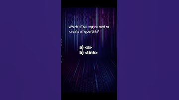 What is the Hyperlink Tag in HTML? #codingshorts #quiz #lessonsjs #html  #codingquiz  #coding