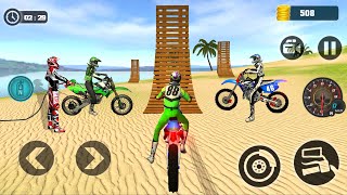 Motocross Beach Dirt Bike 3d Stunt - Racing Motor Bike - Best Mobile Android Gameplay screenshot 5