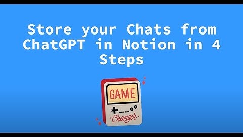 Save Chats from ChatGPT to a Notion database.