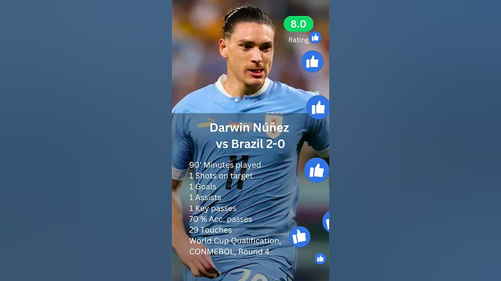 Darwin Núñez vs Brazil 2-0 World Cup Qualification #football #darwinnunez #darwinnúñez #liverpoolfc
