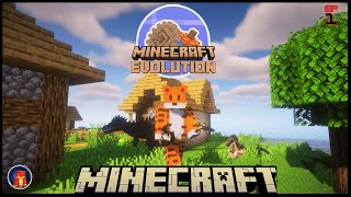 Minecraft Evolution Survival Gameplay | නව ඇරඹුම (New start) | EP 01.
