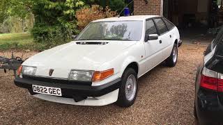 Rover SD1 3500SE V8 Police car - driven outside for first time!