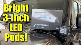 Easy Install Off-Road Lights! NovSight Cyber 3” LED’s