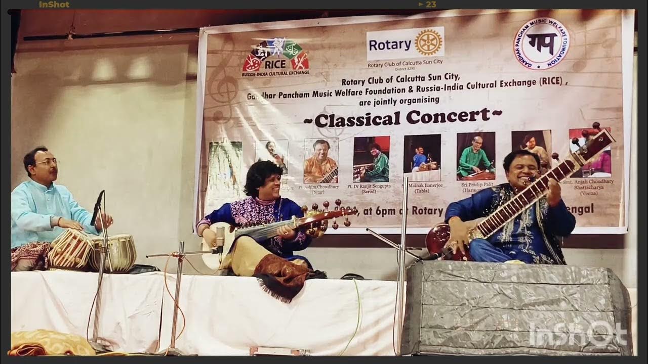 Rotary Club KolkataClassical Concert Jugalbandi SarodSitarTabla💫 