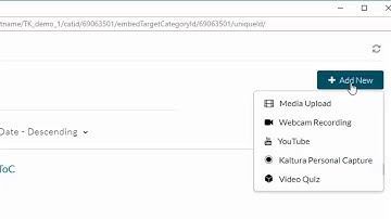 How students submit video in assignments with Kaltura