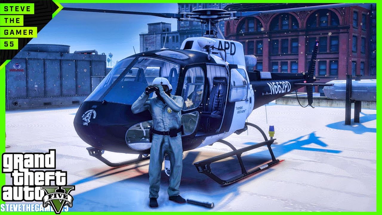 GTA 5 Mods  Helicopter Air One Patrol| Merry Christmas |GTA 5 Mods Lspdfr|