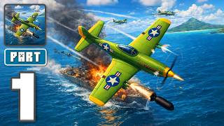 Bomber Ace: WW2 war plane game - Gameplay Walkthrough Part 1 - Bomb The War Zones (iOS, Android)
