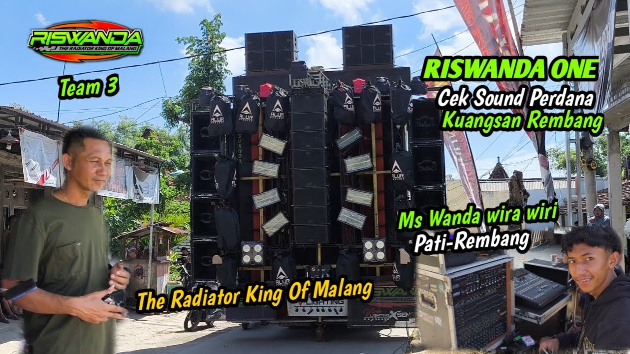 RISWANDA ONE Perdana Cek Sound Kuangsan Rembang❗ Di Setting Langsung  Mas Wanda