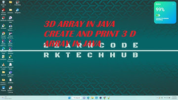 Create and print 3D array in java